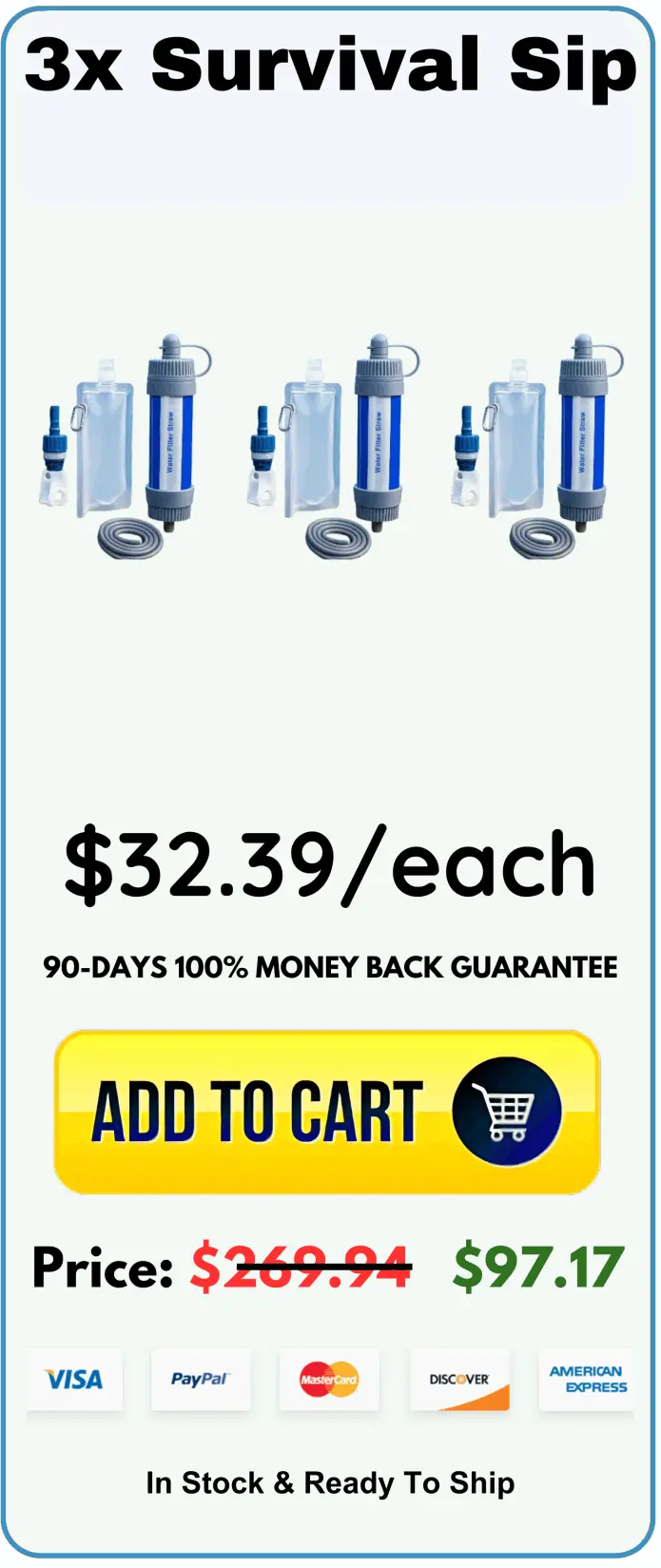 Survival Sip offer price 